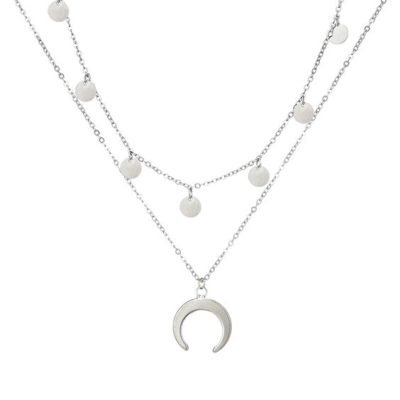 Collier Multirangs Corne Lune Atelier Bijoux Fantaisie