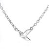 collier argent pendentif oiseau