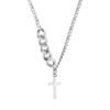 collier croix argent tendance