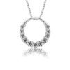 collier pendentif cercle zircon