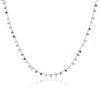 collier ras du cou multicolore