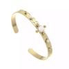 bracelet jonc pierre blanche