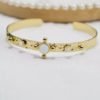 Bracelet jonc pierre blanche – Image 2