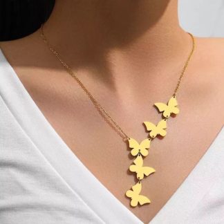 collier papillons
