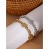 Bracelet grosse maille coeur – Image 3