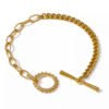 bracelet maillon fermoir rond