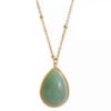 collier pendentif pierre verte