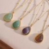 collier pierre verte