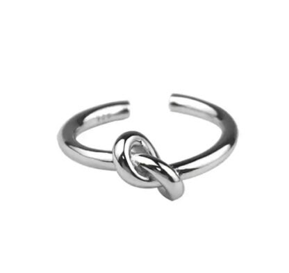 bague argent noeud