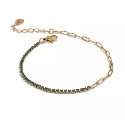 bracelet cristal vert