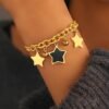 bracelet etoile noire