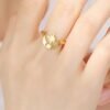bague lune etoile