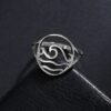 bague vague femme