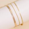bracelet trois rangs pas cher