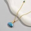 coller pendentif turquoise naturelle