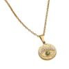 collier medaille oeil tendance
