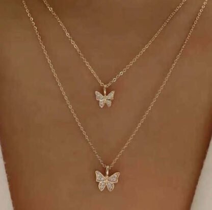 Collier papillon pas cher – Image 2