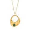 collier pendentif martele