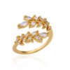bague feuille tendance
