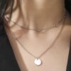 collier double rang medaille
