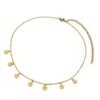 collier ras du cou pampilles acier