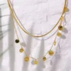Collier double rang acier inoxydable – Image 2